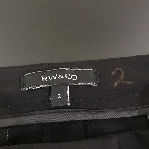 RW&CO Black Slim Fit Career Pants | Dress Pants | Office | Business - Picture 8 of 12